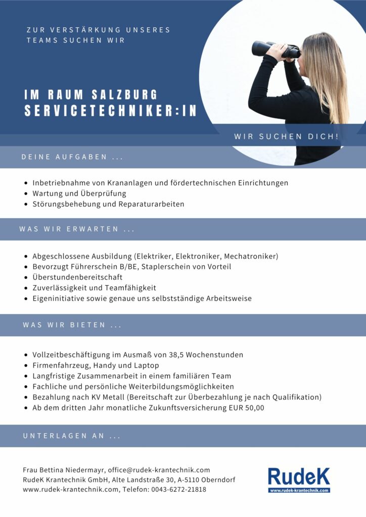 Servicetechniker RudeK Krantechnik GmbH